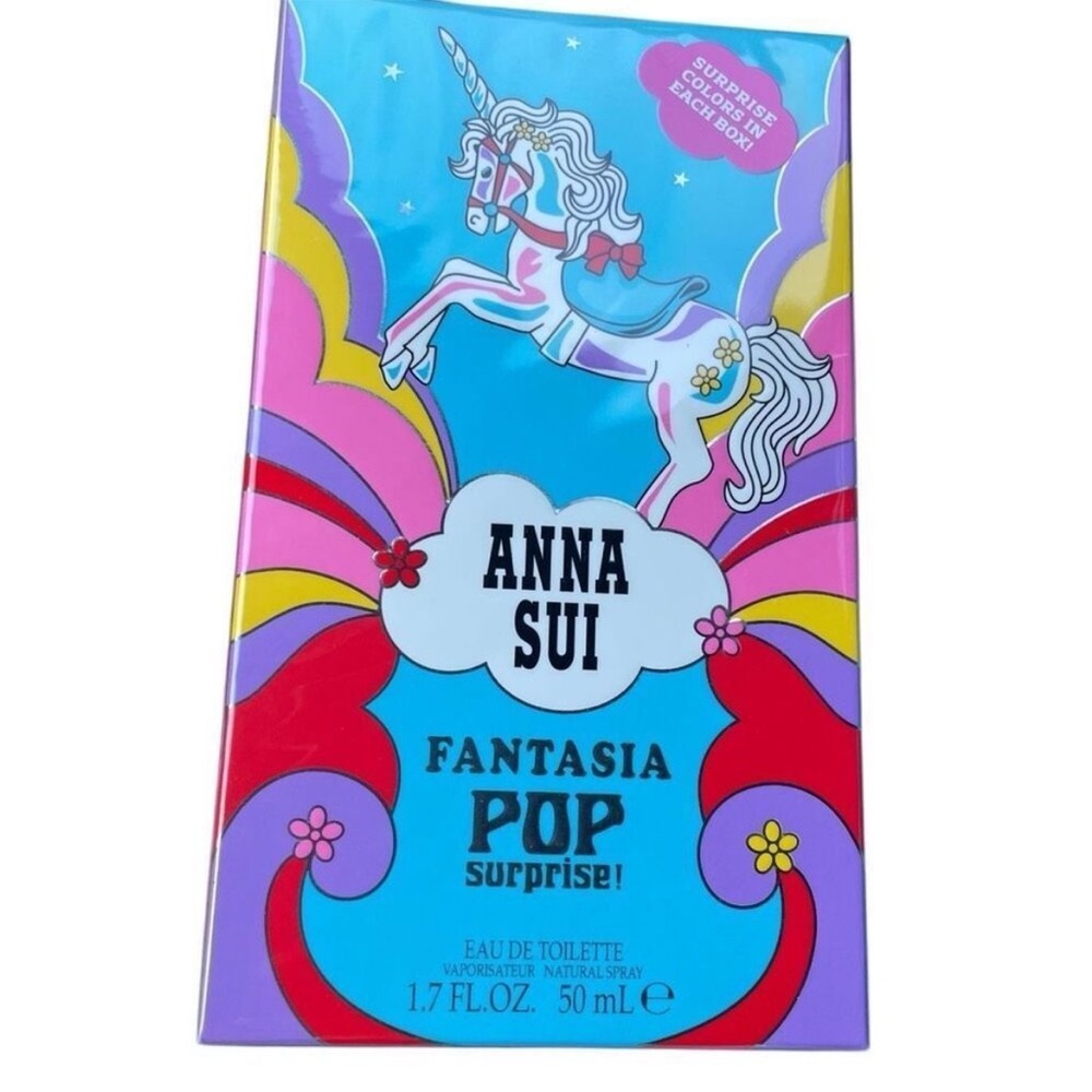 Anna Sui Fantasia Pop Surprise Eau de Toilette - Multicolor Unicorn Design NIB